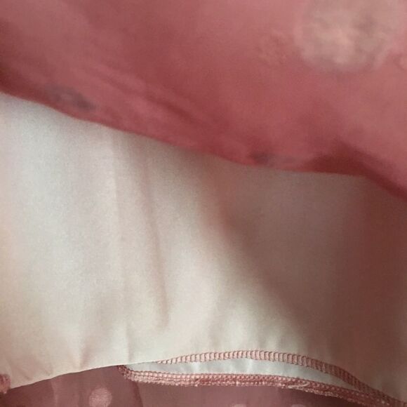 Qearal SZ Small Pink Long Sleeve Top Blouse - Picture 3 of 4